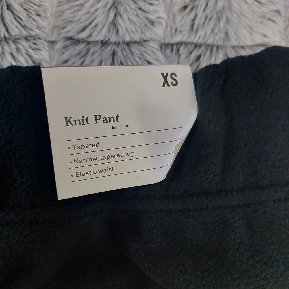 Nwt Goodfellow & Co fleece pants XS black‎